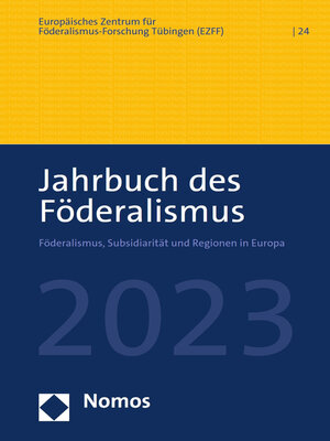 cover image of Jahrbuch des Föderalismus 2023